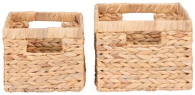 Coșuri Passo, hiacint de apă, natural, 2 buc