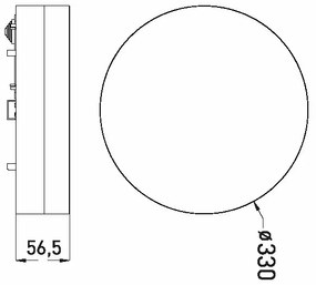 Plafonieră LED pentru baie LED/30W/230V 3000/4000/6000K d. 33 cm IP44