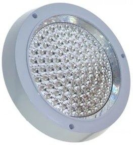Plafoniera aplicata LED Ecoplanet, rotunda D295mm, 20W, 1600LM, lumina calda 3000k, sticla transparenta, alb Lumina calda  - 3000K