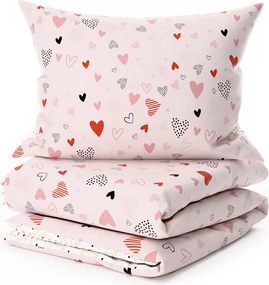 Lenjerie de pat din crepon pentru patut Renforce LOVITA roz Dimensiune lenjerie de pat: 45 x 65 cm | 90 x 140 cm