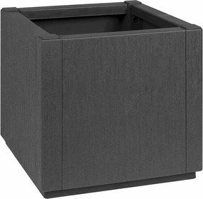 vidaXL Cutie pentru flori Gri închis 36 x 36 x 35 cm Plastic