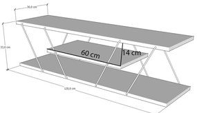 Masă TV/Dulap Cana (Alb). 1067231