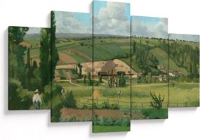Tablou - Camille Pissarro, Landscape at Les Pâtis, Pontoise, reproducere (150x105 cm)