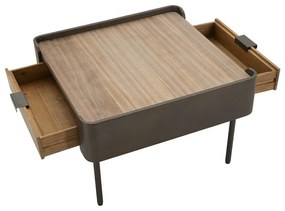 Măsuță de cafea maro din lemn de brad 60x60 cm Toronto – Mauro Ferretti