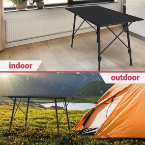 MIADOMODO Masă de camping pliabilă, 90 x 45 x 53 cm