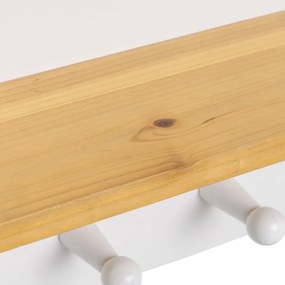 Cuier de perete alb cu raft – Casa Selección