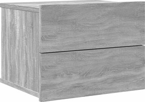 vidaXL Noptieră, gri sonoma, 40x30x30 cm, lemn prelucrat