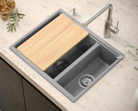 Chiuveta din granit Logan 150 Grey Metallic