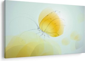 Tablou - Fluturele galben (90x60 cm)
