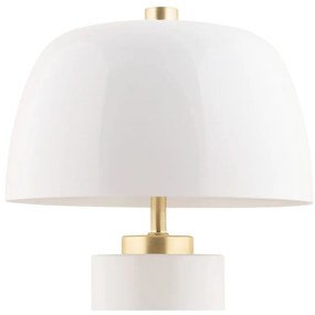 Veioză albă LED cu intensitate reglabilă cu abajur din metal (înălțime 30 cm) Freya – Leitmotiv