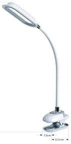 Immax 08997L - Lampă de birou LED+CCT reglabilă cu clemă CLIP 7,5W/230V albă