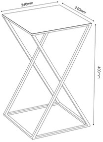 Suport de flori 40x24 cm auriu