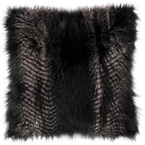 Față de pernă din blană artificială Tiseco Home Studio, 45 x 45 cm, negru