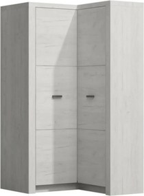 Dulap INFINITY I-14, frasin alb, PAL melaminat, cu 2 usi, 90/106x58/42