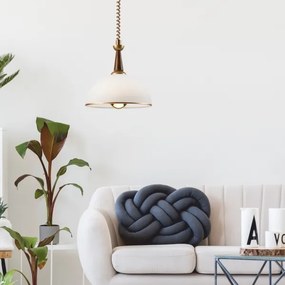 Lustr retractabil CHIARA 1xE27/60W/230V maro/stejar