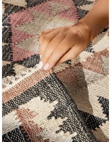 Covor tip traversă gri țesut manual din iută 80x200 cm Roya Parsa – Elle Decoration