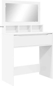 vidaXL Mese de toaletă pentru dormitor Alb 80 x 39,6 x 135 cm