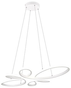 Lustră albă LED Fly – Trio