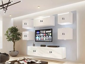 Mobilier living Berny 64 (alb + Alb lucios). 1087190