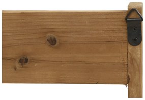 Raft din lemn, cu aspect rustic