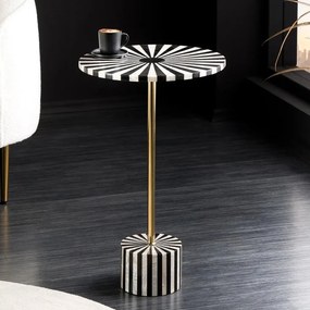 Masuta Laterala, Marmura, Metal, HARMONY NATURE 55cm