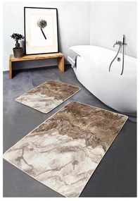 Covorașe de baie maro 2 buc. 60x100 cm – Mila Home