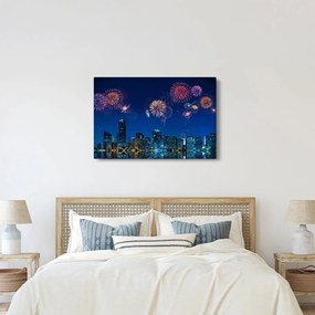 Tablou - Artificii in Miami (90x60 cm)