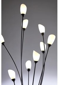 Jupiter 2058 - Lampă de podea GLORIOSA, 9 x G9, 14 W, 230 V, neagră