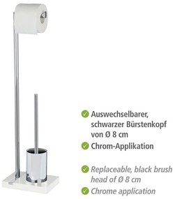 Perie toaletă și suport hârtie igienică Wenko Noble