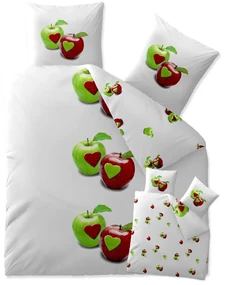 Lenjerie de pat din bumbac Renforce TAMEA albă Dimensiune lenjerie de pat: 2 buc 80 x 80 cm | 200 x 220 cm