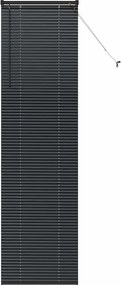 vidaXL Jaluzele venetiene Manual Negru 220 x 60 cm Aluminiu