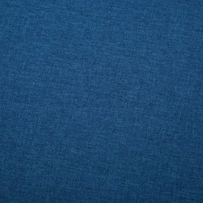 Canapea de 3 persoane, material textil, albastru Albastru