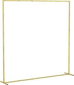 Outsunny Arc de grădină pentru trandafiri din metal Arc de nuntă rezistent la intemperii pentru decor terasă 200x40x200 cm auriu | Aosom Romania