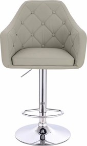 HR831W Scaun Culoare in Piele Ecologica Premium Soft cu Bază Cromata