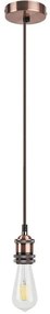 Lustra, Pendul design Industrial Style, finisaj bronz, diametru 10cm, Fixy 1417 RX