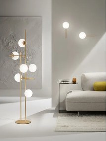 Ondaluce - Aplica de perete JEWEL 1xE14/10W/230V auriu/alb