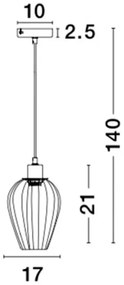 Lustra / Pendul design modern Sage alb NVL-8809702