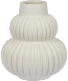 Vază ceramică Circulo alb, 13,5 x 15,5 cm