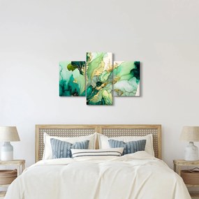 Tablou - Abstractizare verde (90x60 cm)