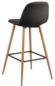 Scaun de bar gri/în culoare naturală 101 cm Wilma – Actona