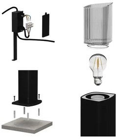 Lampă de exterior LANA 1xE27/25W/230V IP54 45 cm