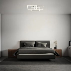 Plafonieră LED dimabilă Brilo FRAME LED/57W/230V 3000K crom mat