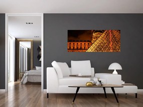 Tablou cu Louvre la Pris (120x50 cm)