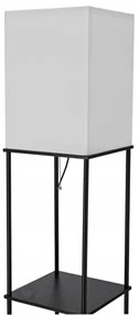Lampă de podea cu polițe 1xE27/40W/230V negru/alb