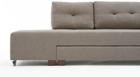 Coltar Extensibil Manama Corner Sofa Bed Right, Crem