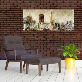 Tablou - Oraș artistic (120x50 cm)