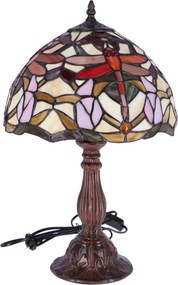 Lampa de masa Tiffany Libelula h 45 cm ,abajur 30 cm
