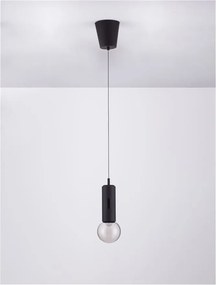 Pendul LED design minimalist CHRONOS negru