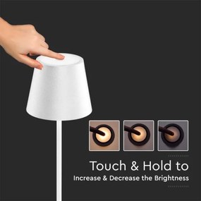 Lampă LED reglabilă 3în1, 4W, 5V, 4400 mAh, 3000K, IP54, albă