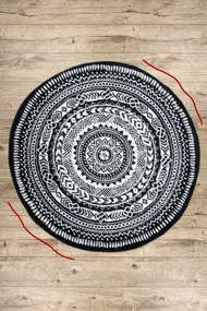 Covor FUN Napkin şerveţel cerc - fekete - SECUNDAR-COTATI PRODUSUL